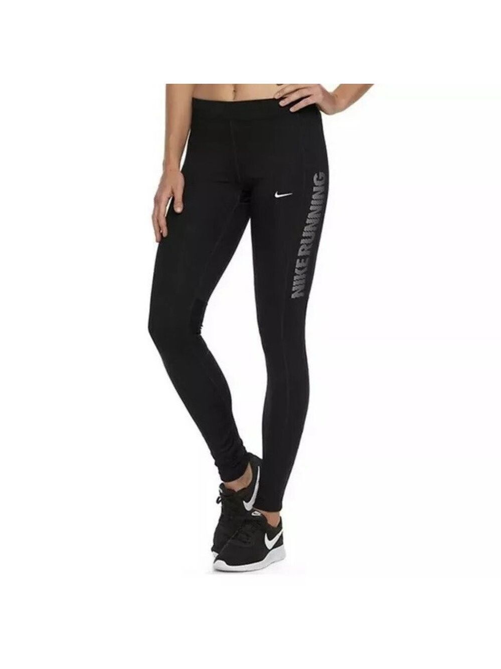 Nike Women’s Power Flash Essential Running Tight Black Size Medium - Picture 11 of 12